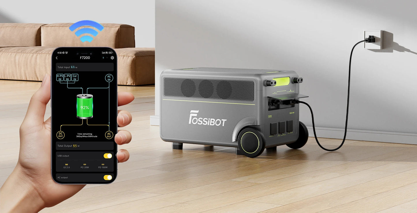 FOSSiBOT F7200 5.2kWh–15.66kWh | 7200W | UPS <10ms