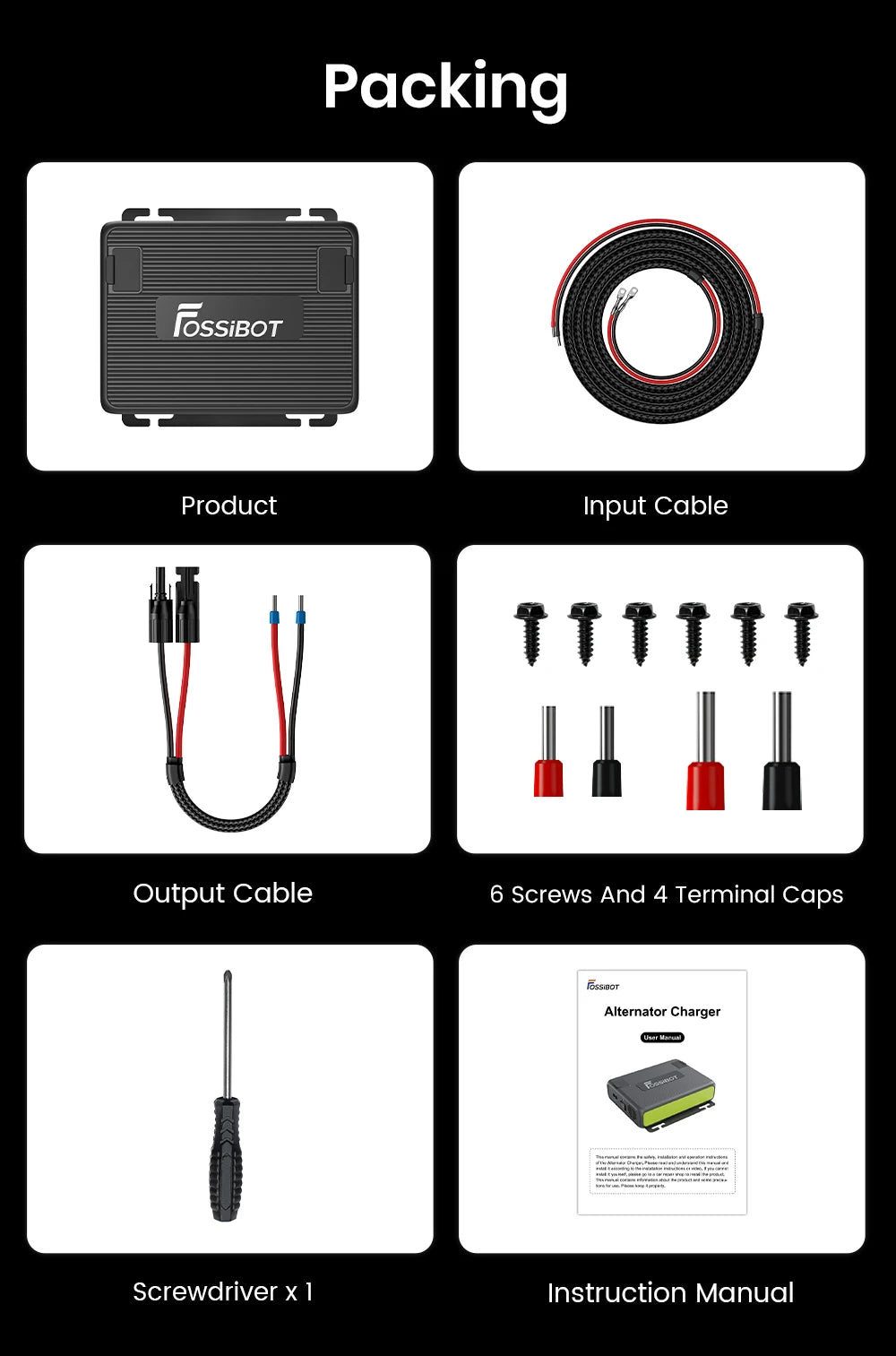 Chargeur-Alternateur FOSSiBOT FAC580 – 580 W Haute Performance