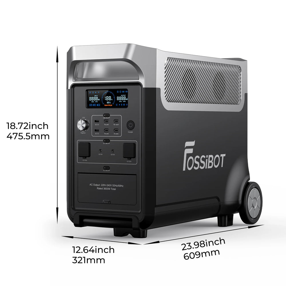 Fossibot F3600 Pro – Station électrique portable 3600W | Batterie LiFePO₄ 3840Wh