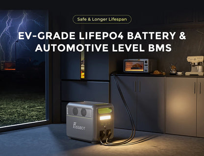 FOSSiBOT F1200 – Station électrique portable 1024 Wh | 1200 W LiFePO4