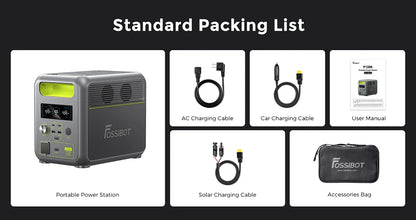 FOSSiBOT F1200 – Station électrique portable 1024 Wh | 1200 W LiFePO4