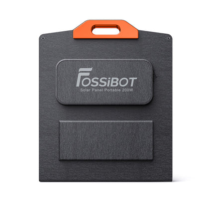 FOSSiBOT SP200 Panneau solaire pliable 18 V 200 W, cellules solaires monocristallines à haut rendement de 23,4 %, pour centrale électrique